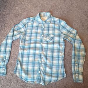 American Eagle Plaid ladies  button down shirt sz 2